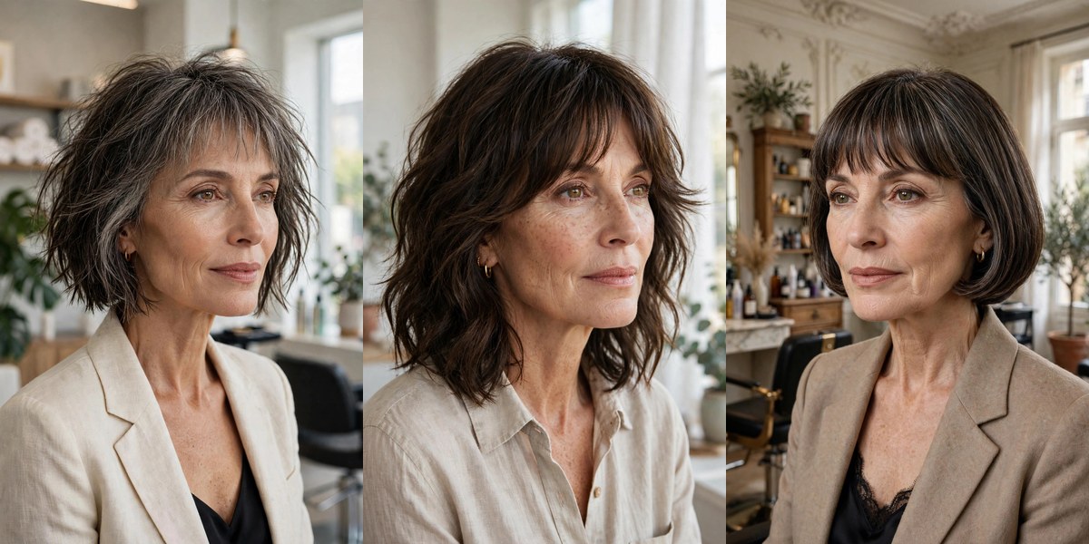 22 haircuts with bangs for thin fine hair that look instantly fuller