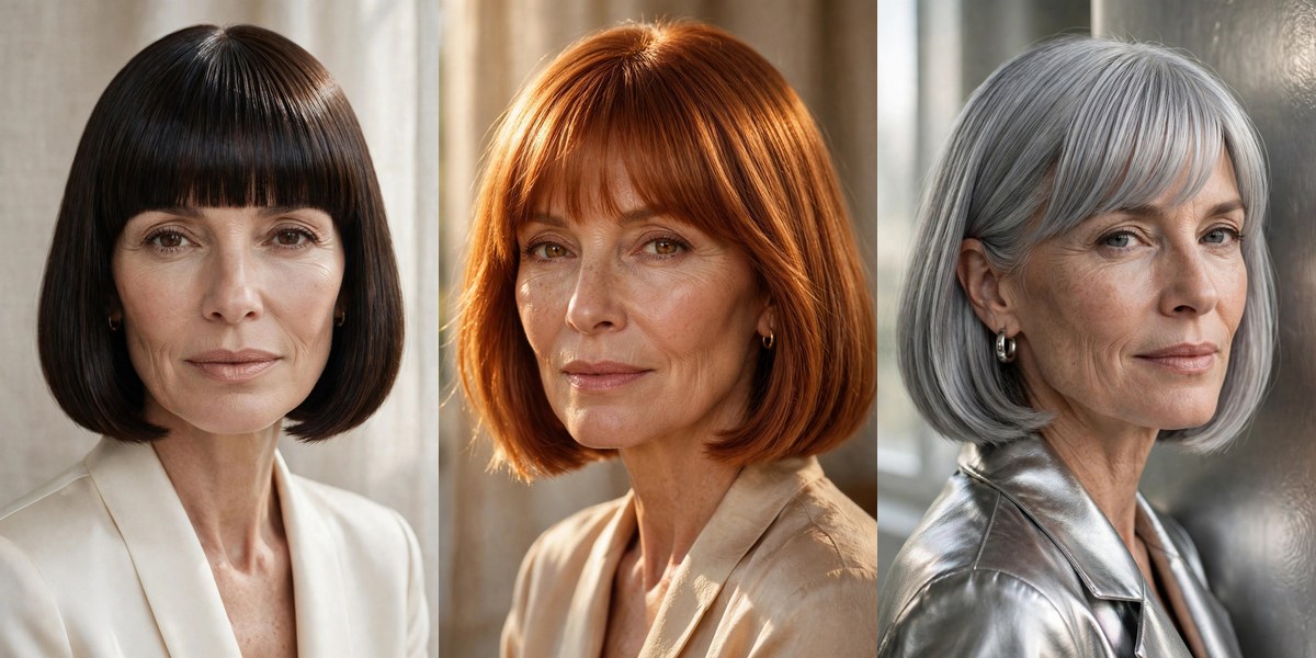 23 chin-length bob hairstyles with bangs that flatter