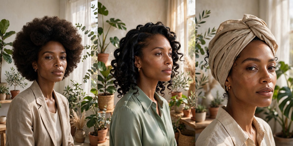 23 Natural Hairstyles for Black Women That Celebrate Your Texture collage