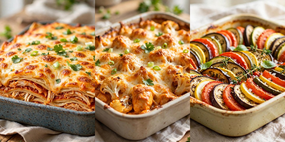 Healthy casserole recipes easy comfort food collage