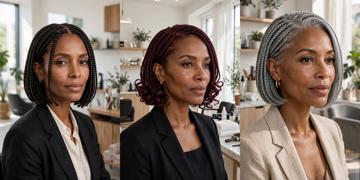 27 Bob Braids Hairstyles That Look Expensive and Feel Effortless collage