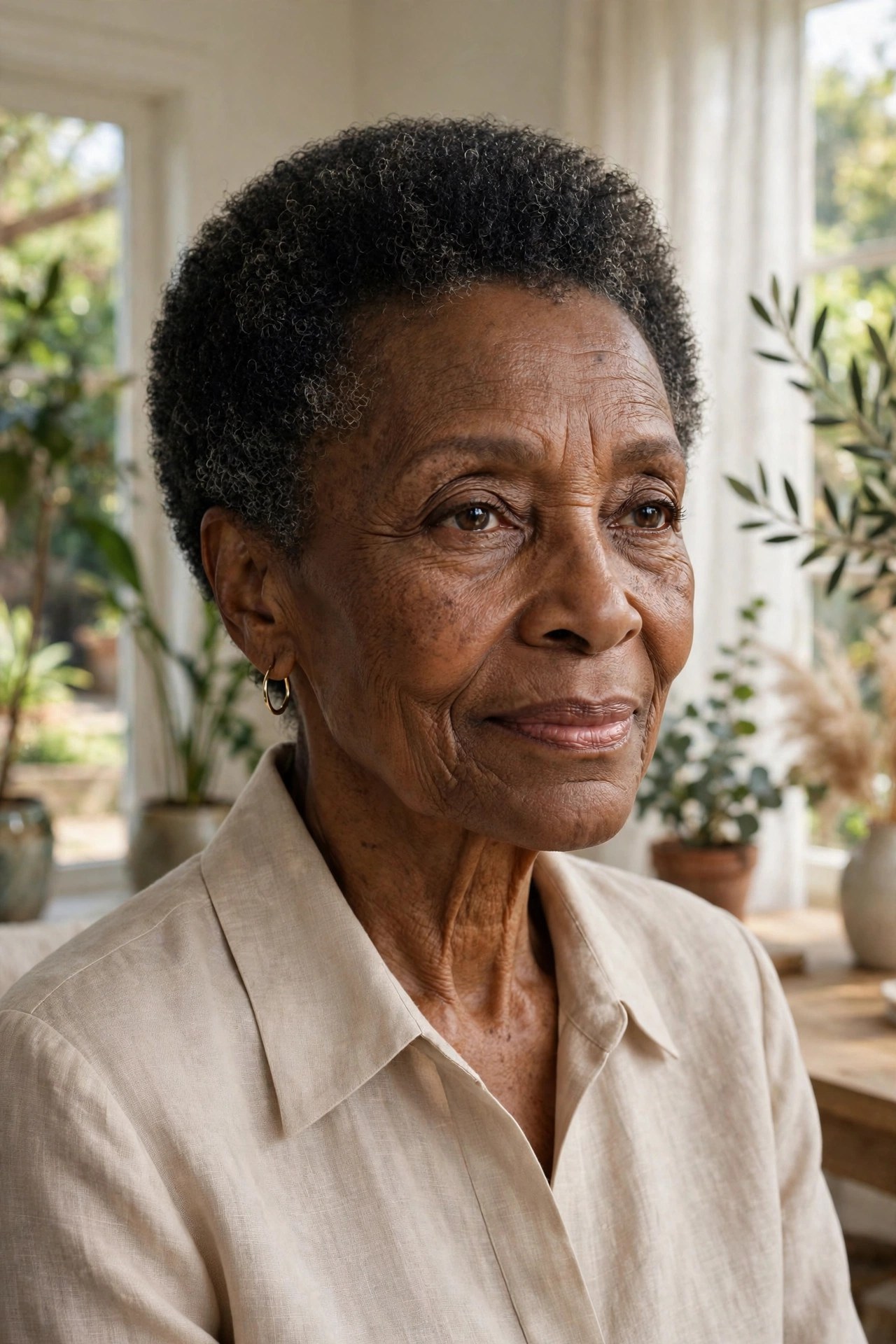 Woman in her 70s with a classic TWA