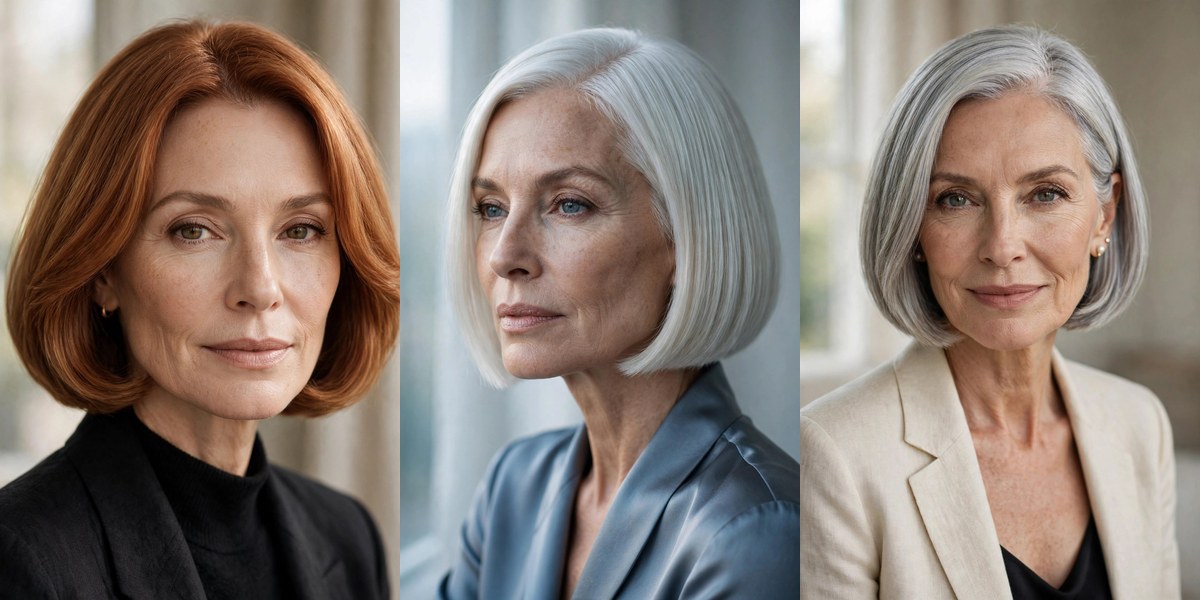 Chin-length bob ideas for fine hair collage