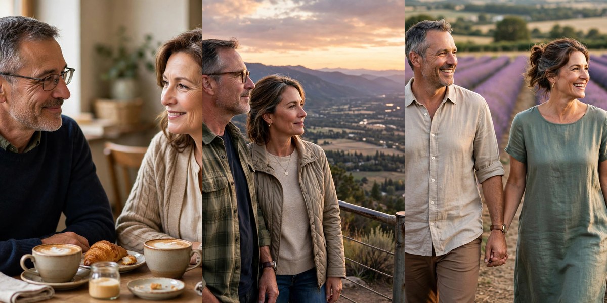 First date ideas for older adults collage