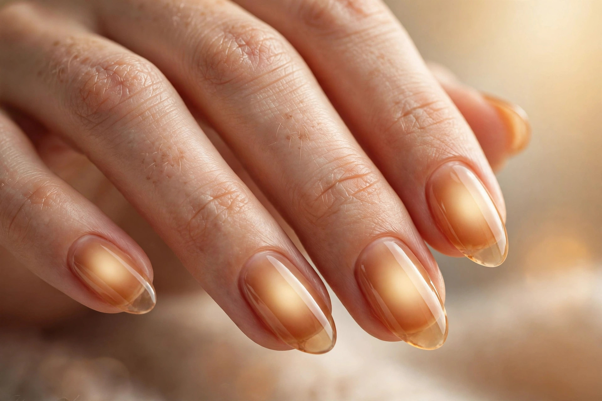 Vanilla cream glow over translucent caramel