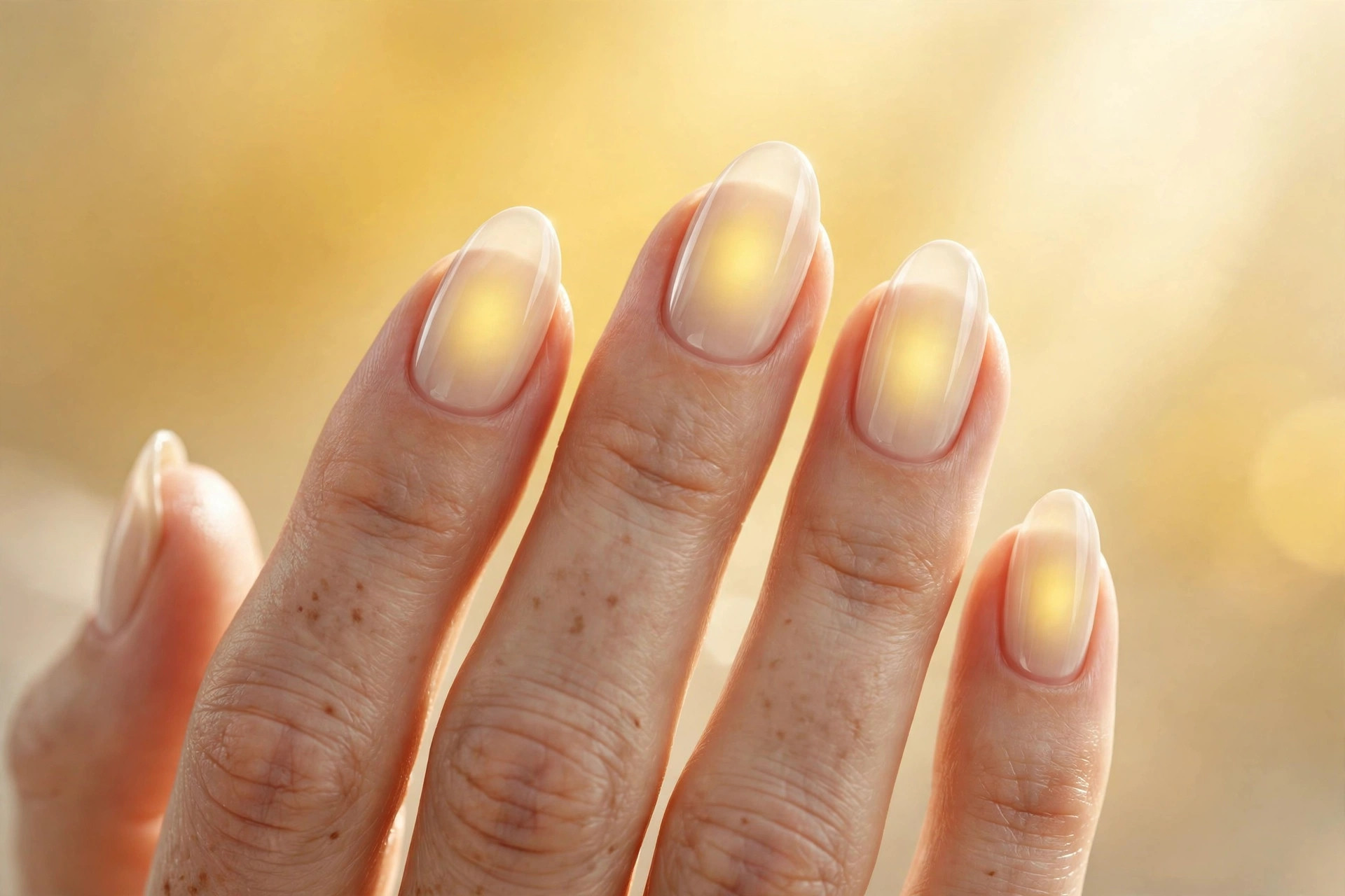 Butter yellow glow over sheer cream