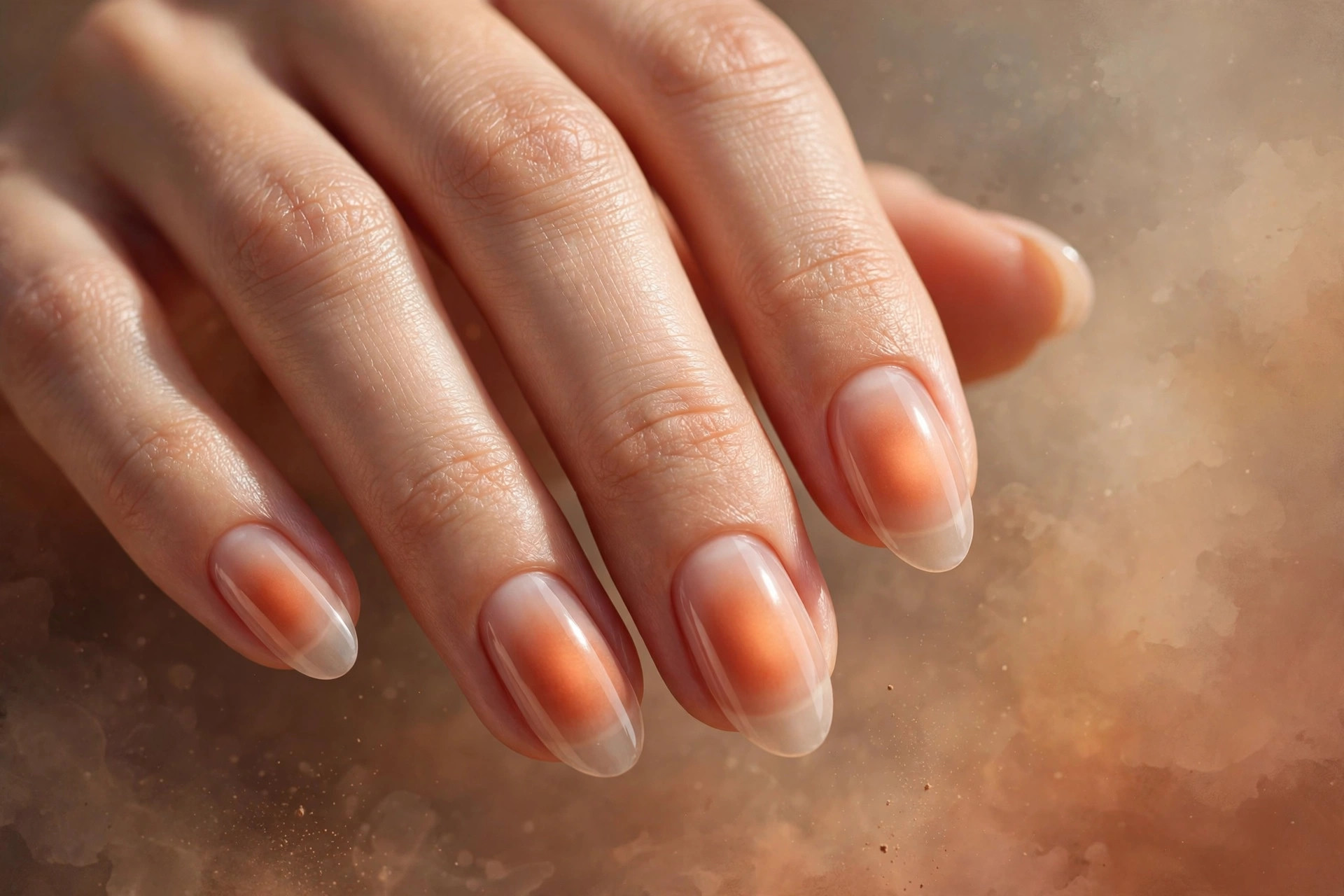 Terracotta glow over sheer clay