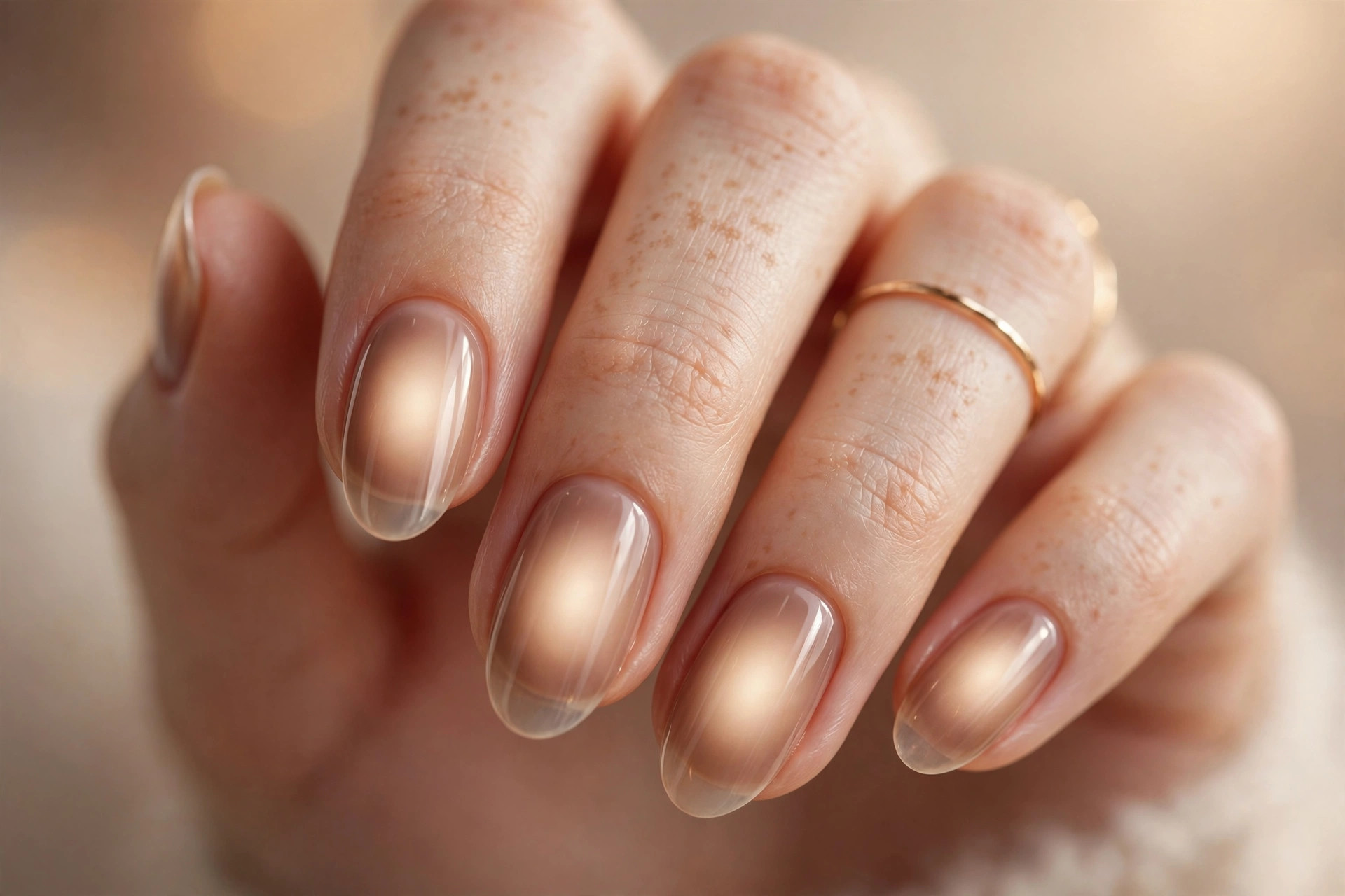 Mocha glow over sheer coffee