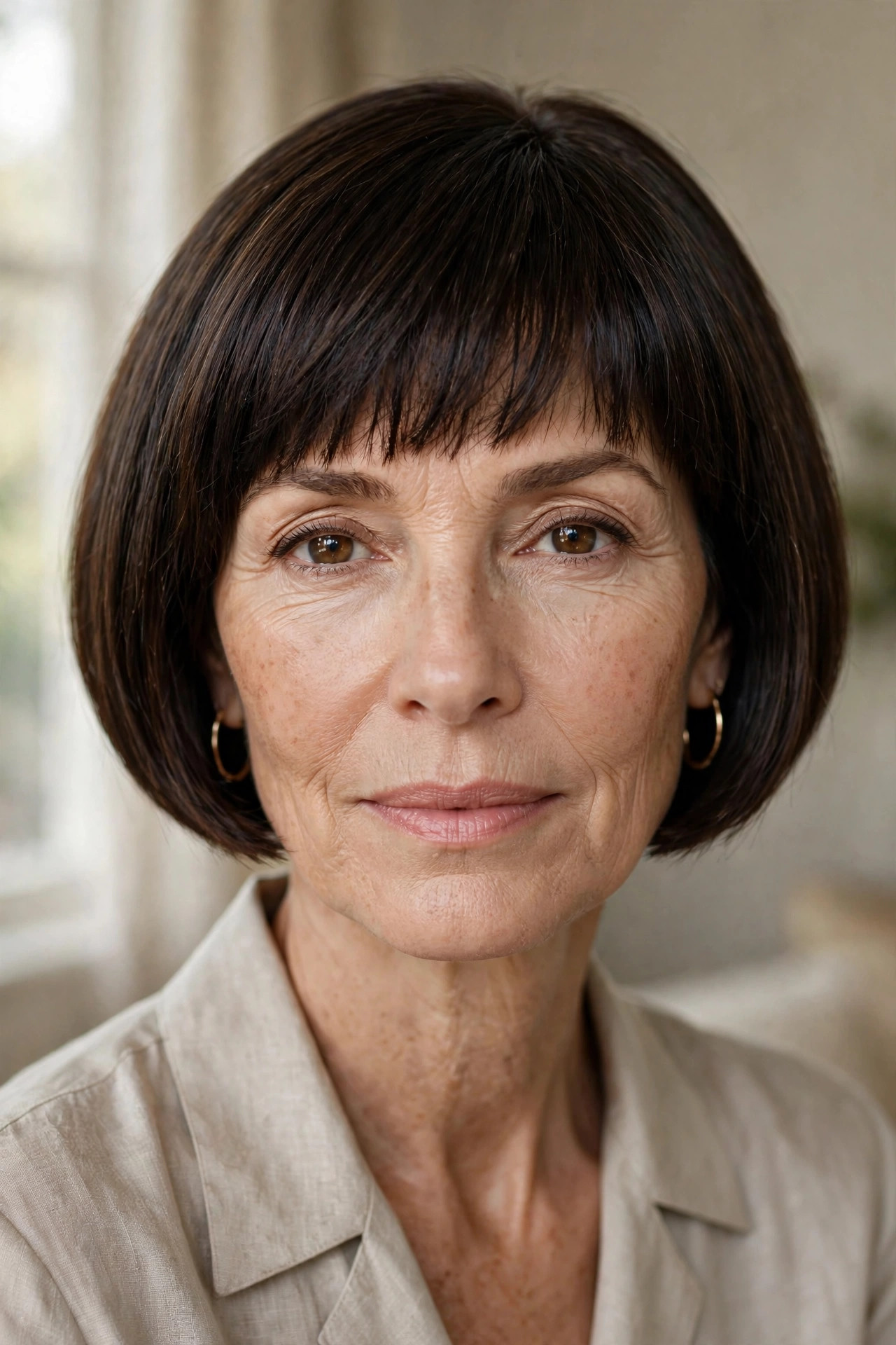 Signature bob with perfectly shaped fringe for fine hair