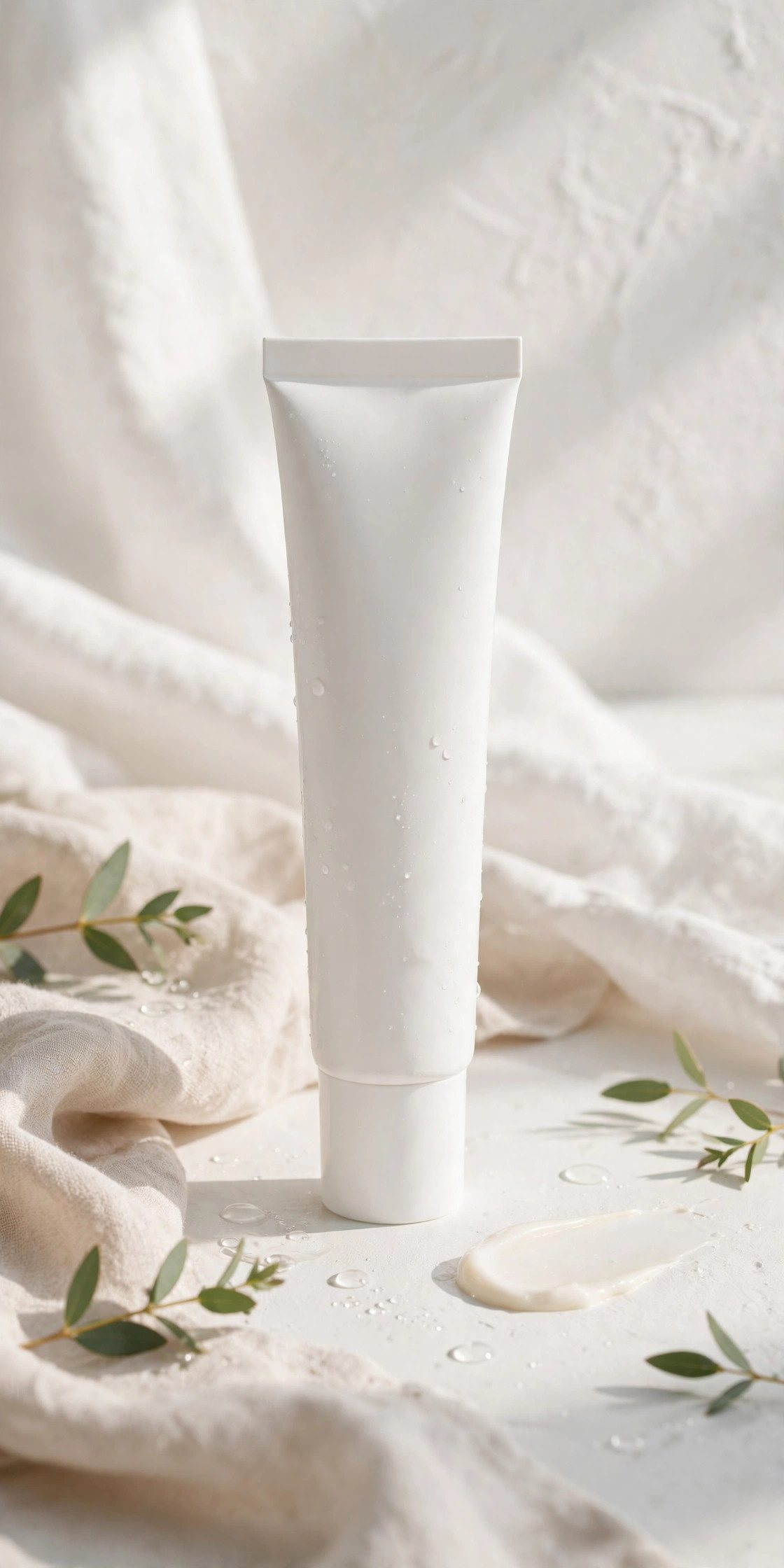 Slim tube of lightweight morning face lotion