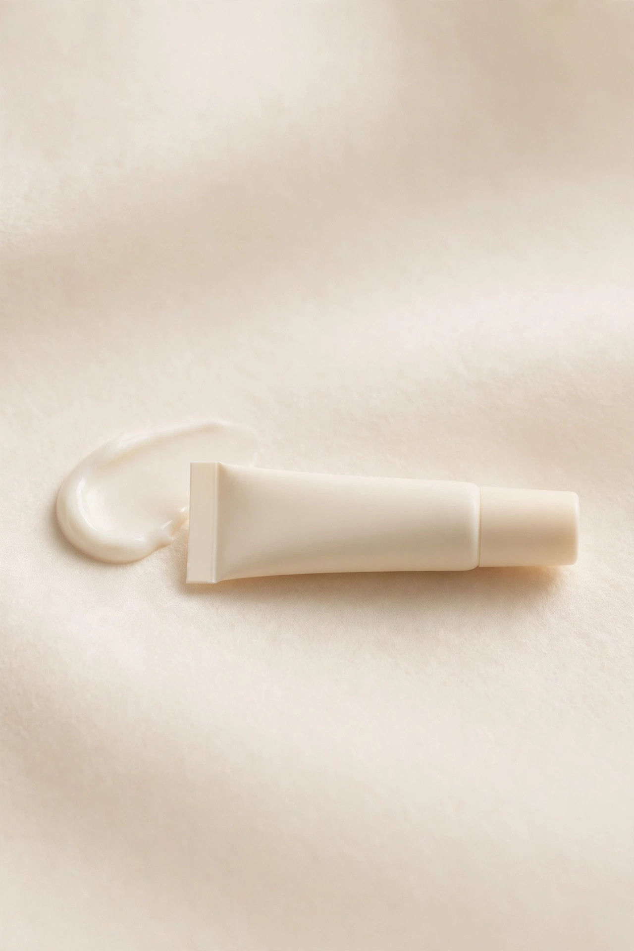 Small tube of gentle eye-area moisturizer cream