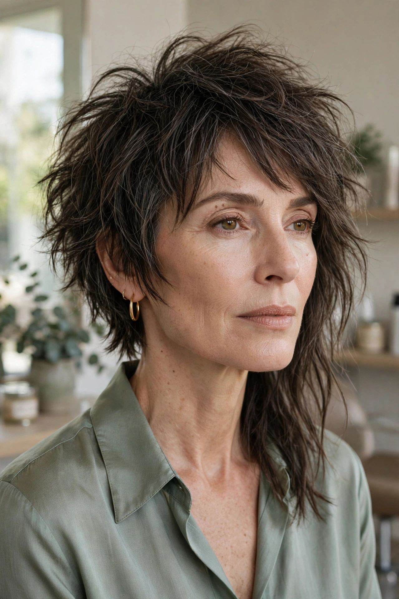 Asymmetrical choppy shag