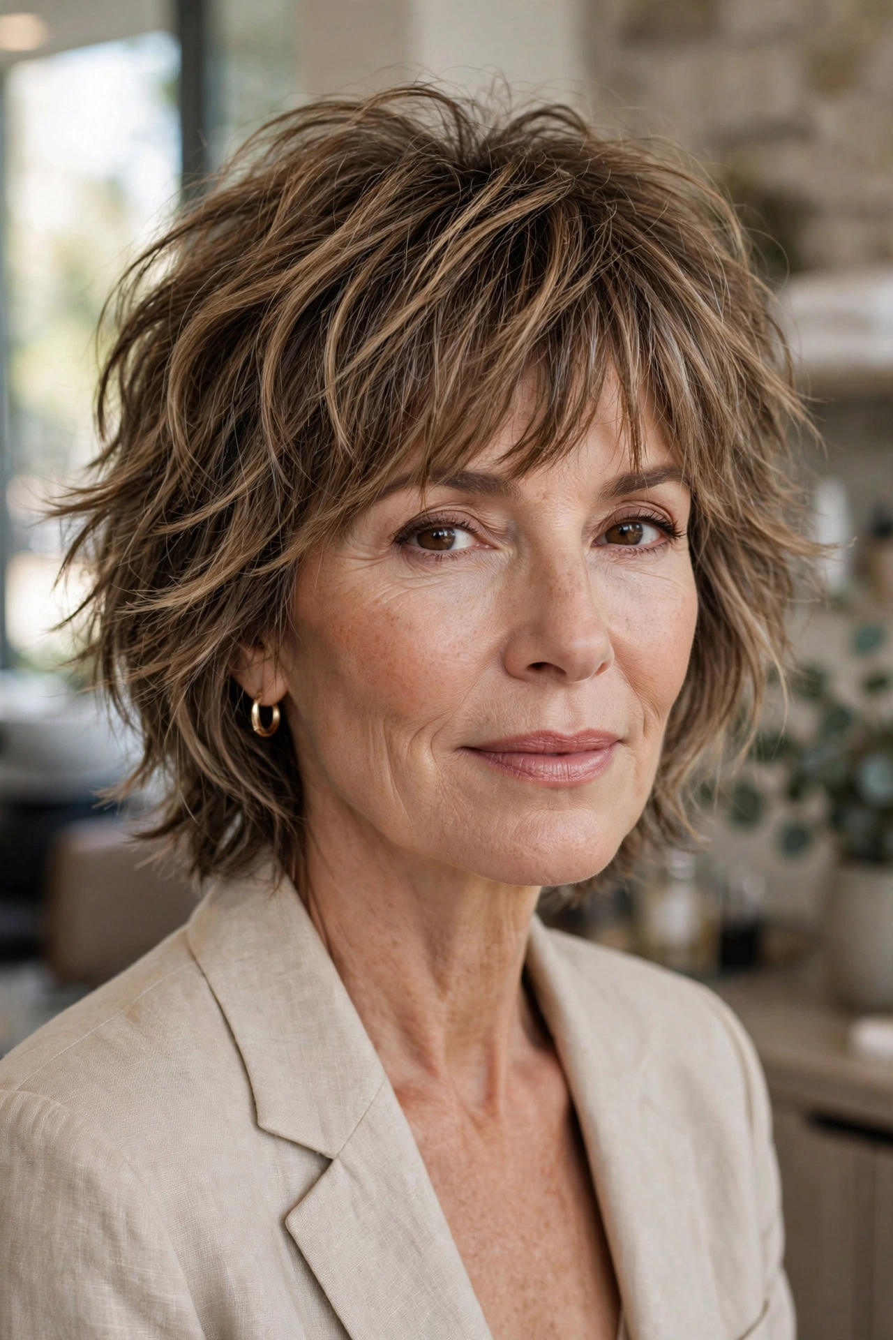 The effortless chop choppy shag