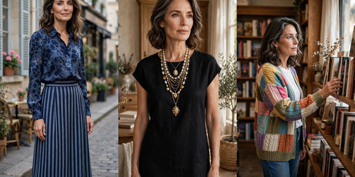 Eclectic Style for Women Over 50: 12 Joyful Mixes Full of Personality