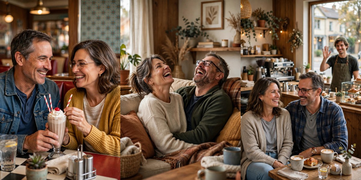 Empty nest couple rekindling friendship with sweet dates and laughter
