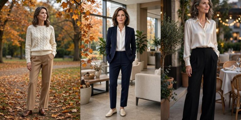 fall outfits with loafers for women over 50 polished looks