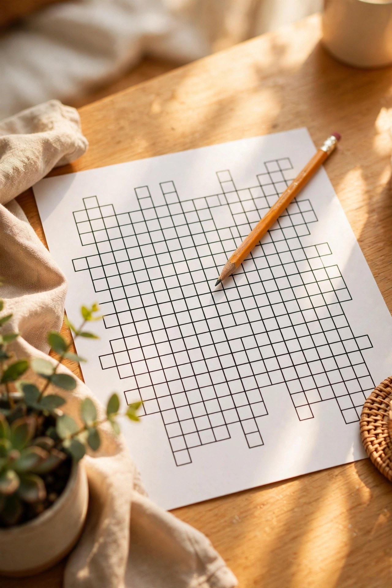 Custom crossword puzzle featuring friendship memories, playful best friend gift