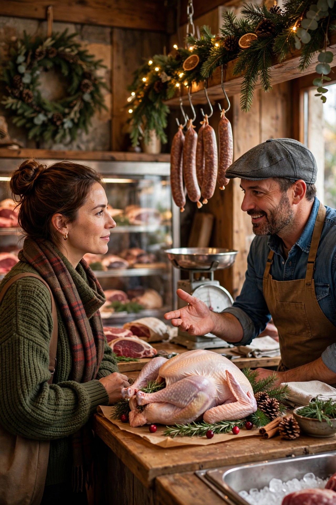 Ordering a Christmas turkey from a butcher three weeks early