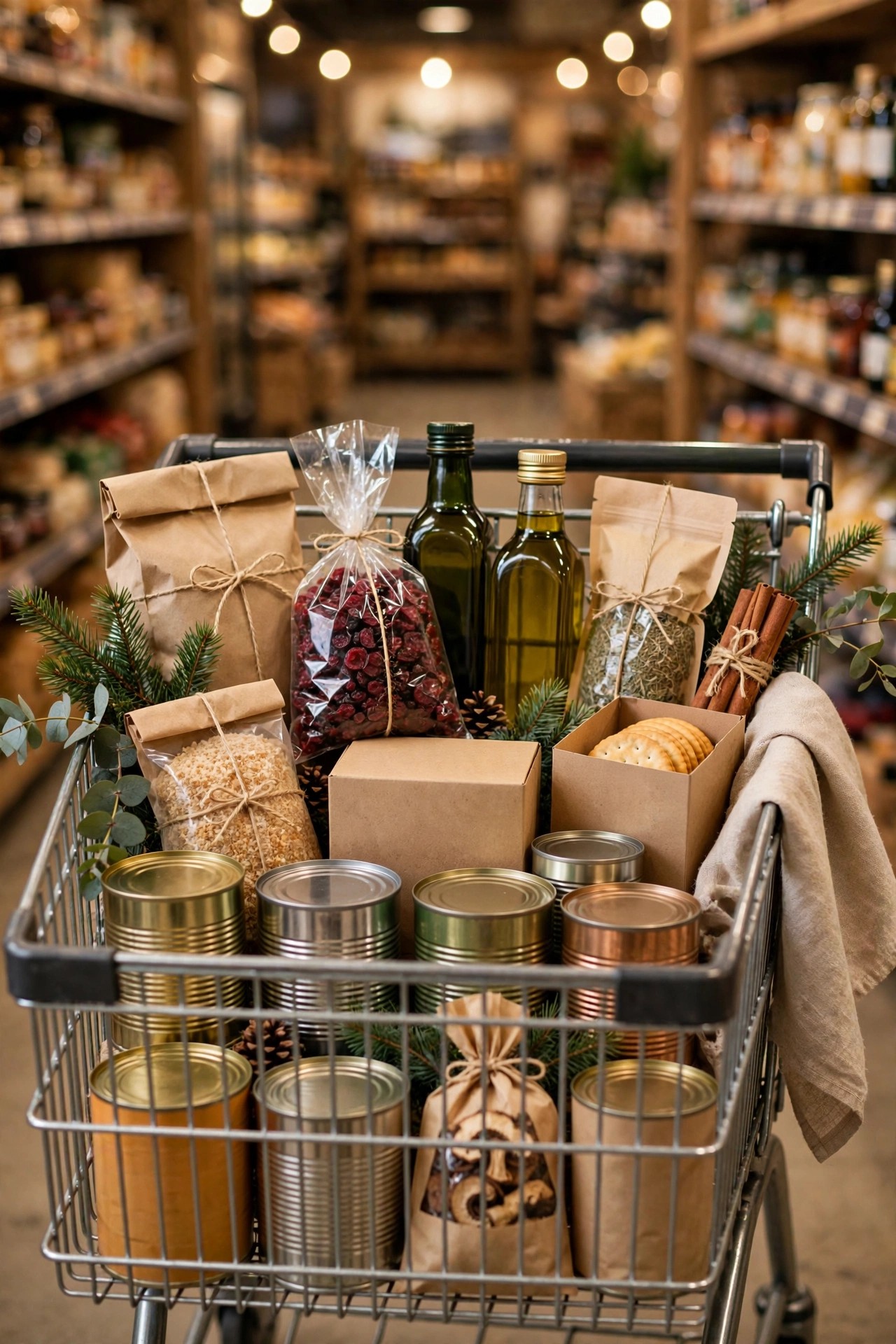 Grocery shopping for non perishable Christmas dinner ingredients a week ahead