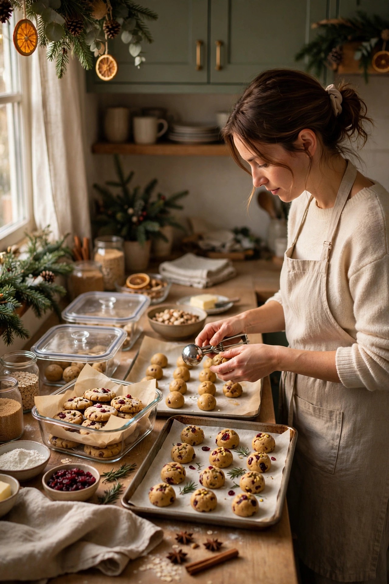 Making freezer friendly Christmas desserts a week in advance