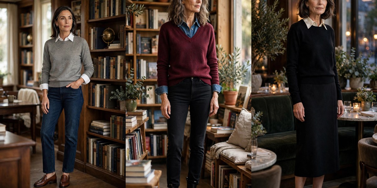 👔 How to Layer a Shirt Under a Sweater Over 50: 12 Polished Combos