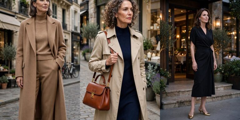 How to look elegant over 50: 15 effortless daily style secrets collage