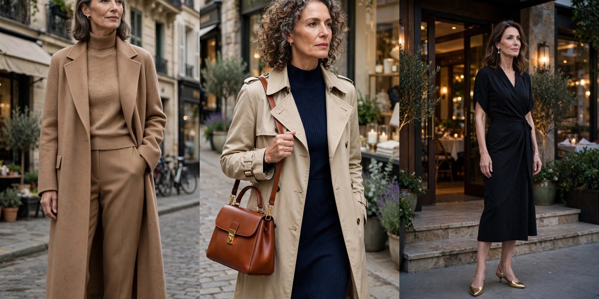 How to look elegant over 50: 15 effortless daily style secrets collage