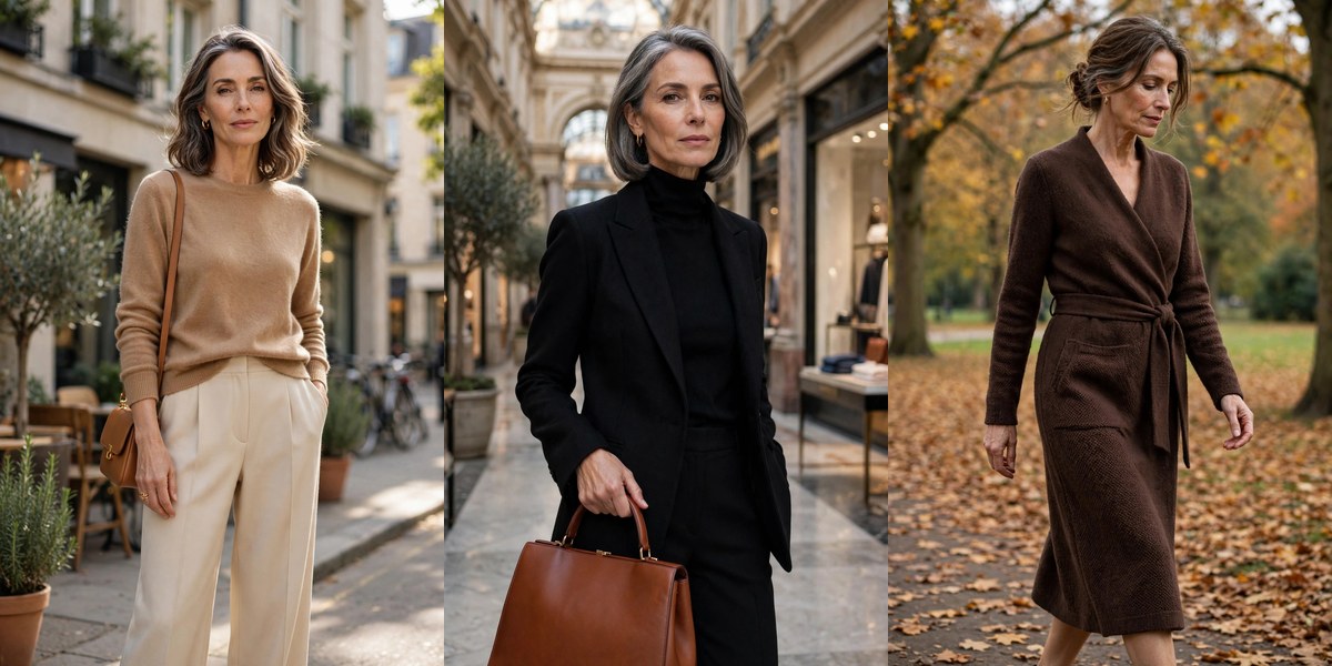 How to look expensive over 50: 15 tricks without designer labels collage