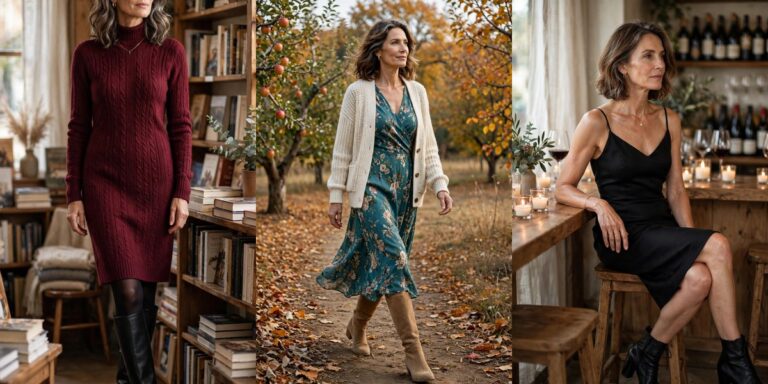 How to wear boots with dresses over 50