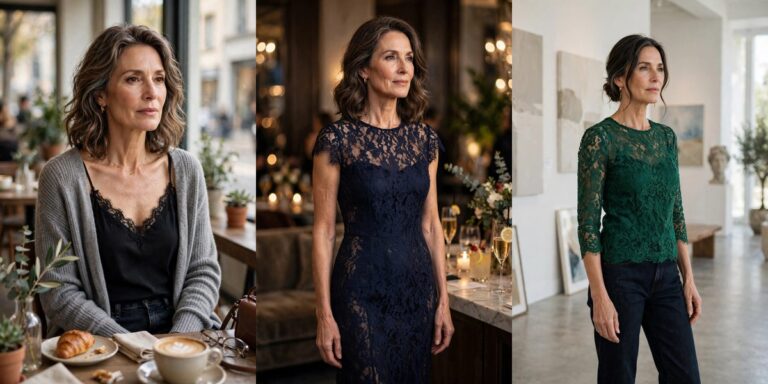 🌹 How to Wear Lace Over 50: 12 Romantic Looks That Feel Fresh