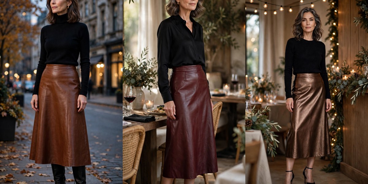 🧥 How to Wear a Leather Skirt Over 50: 20 Edgy Looks That Stay Elegant