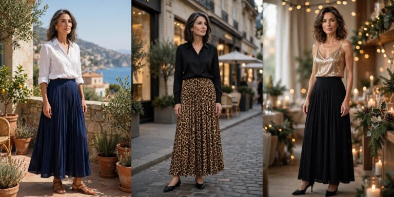 🌊 How to Wear a Maxi Skirt Over 50: 24 Long, Lovely Looks That Are Easy to Style