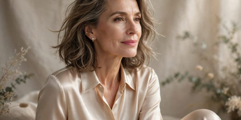 How to wear satin over 50 - luminous satin outfit ideas