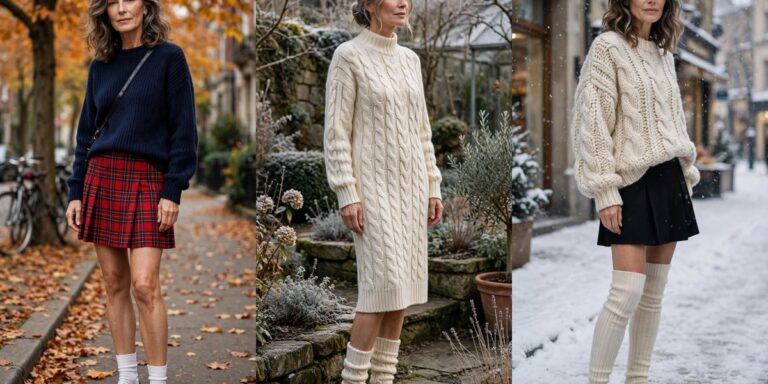 How to wear socks with loafers over 50 - 22 chic winter looks collage