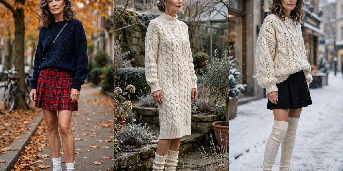 How to wear socks with loafers over 50 - 22 chic winter looks collage
