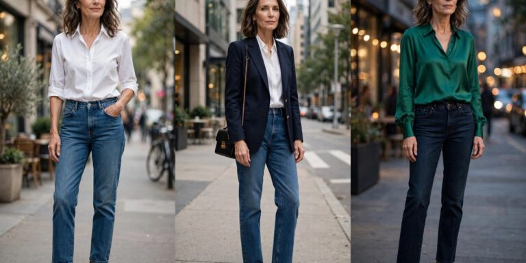 How to Wear Straight Leg Jeans Over 50 7 Outfits That Work