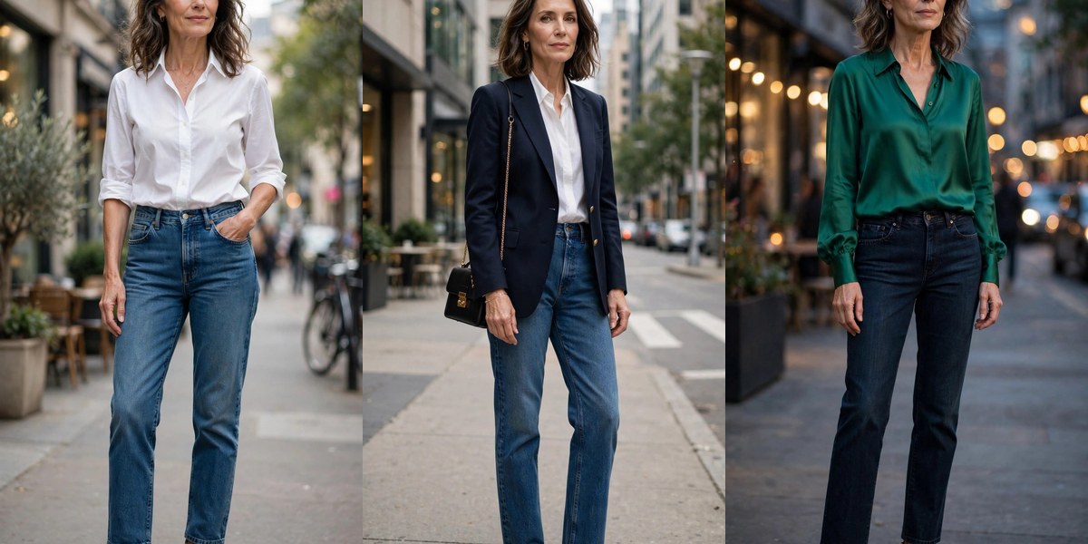 How to Wear Straight Leg Jeans Over 50 7 Outfits That Work