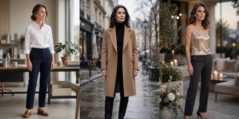 📏 How to Wear Straight Leg Pants Over 50: 21 Outfits in the Most Flattering Fit