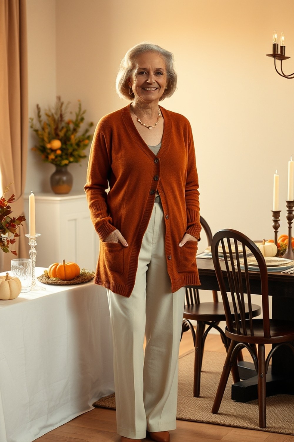 25 Friendsgiving Outfits for Women Over 60