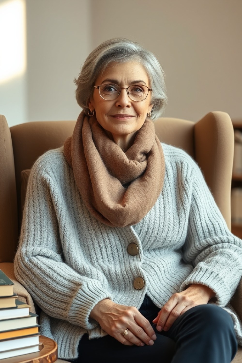 24 Book Club Outfits for Women Over 60