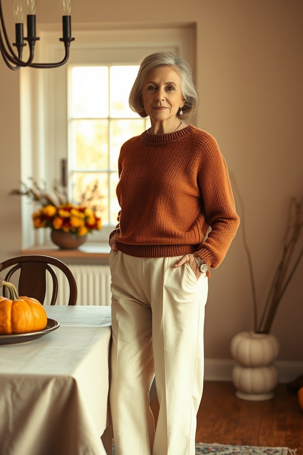 25 Friendsgiving Outfits for Women Over 60