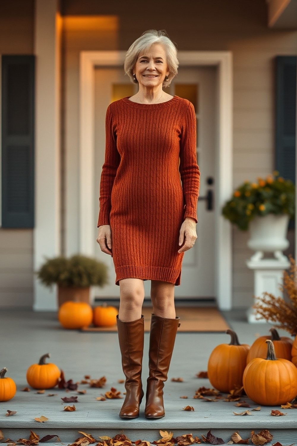 25 Friendsgiving Outfits for Women Over 60