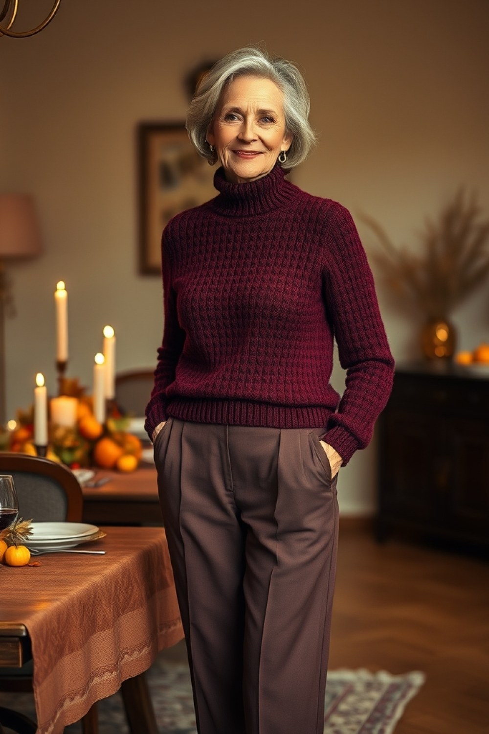 25 Friendsgiving Outfits for Women Over 60