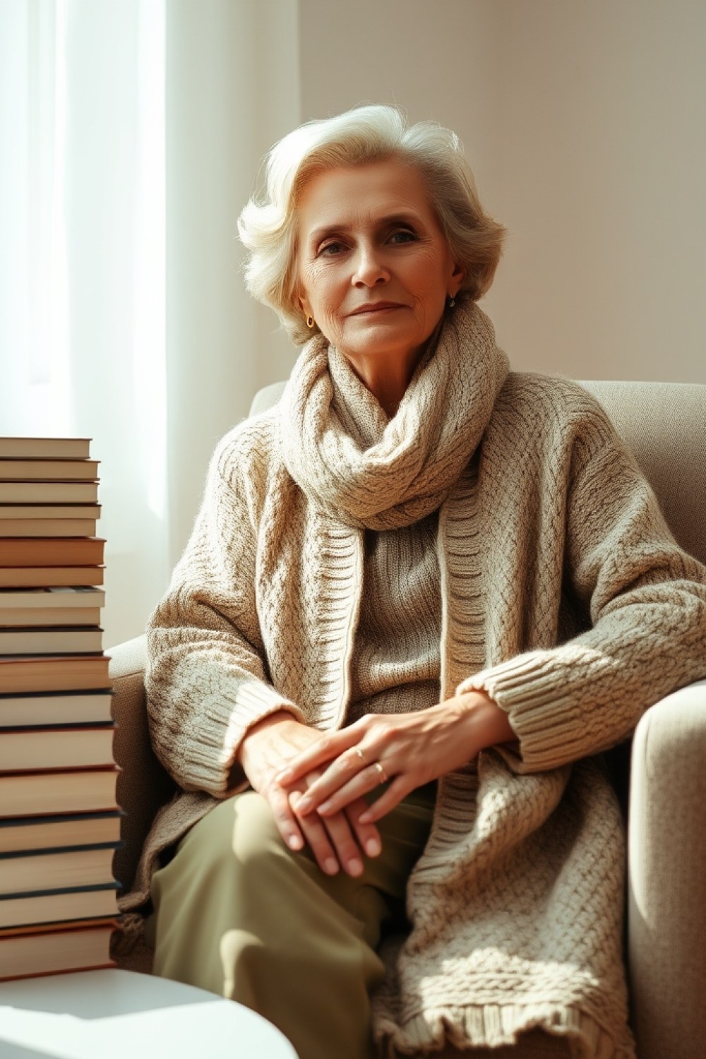 24 Book Club Outfits for Women Over 60