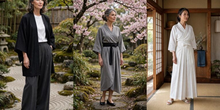 🌸 12 Japanese-Inspired Outfits Over 50: Calm, Graceful Style