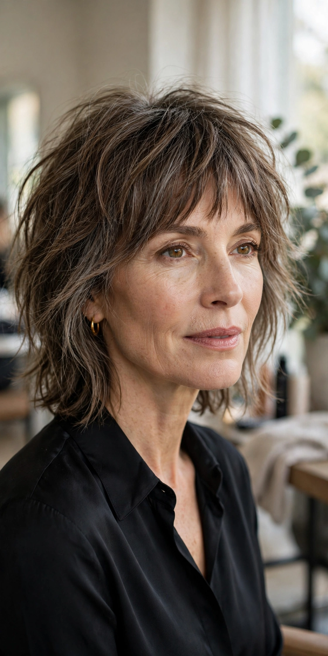 Tousled bedhead medium shag