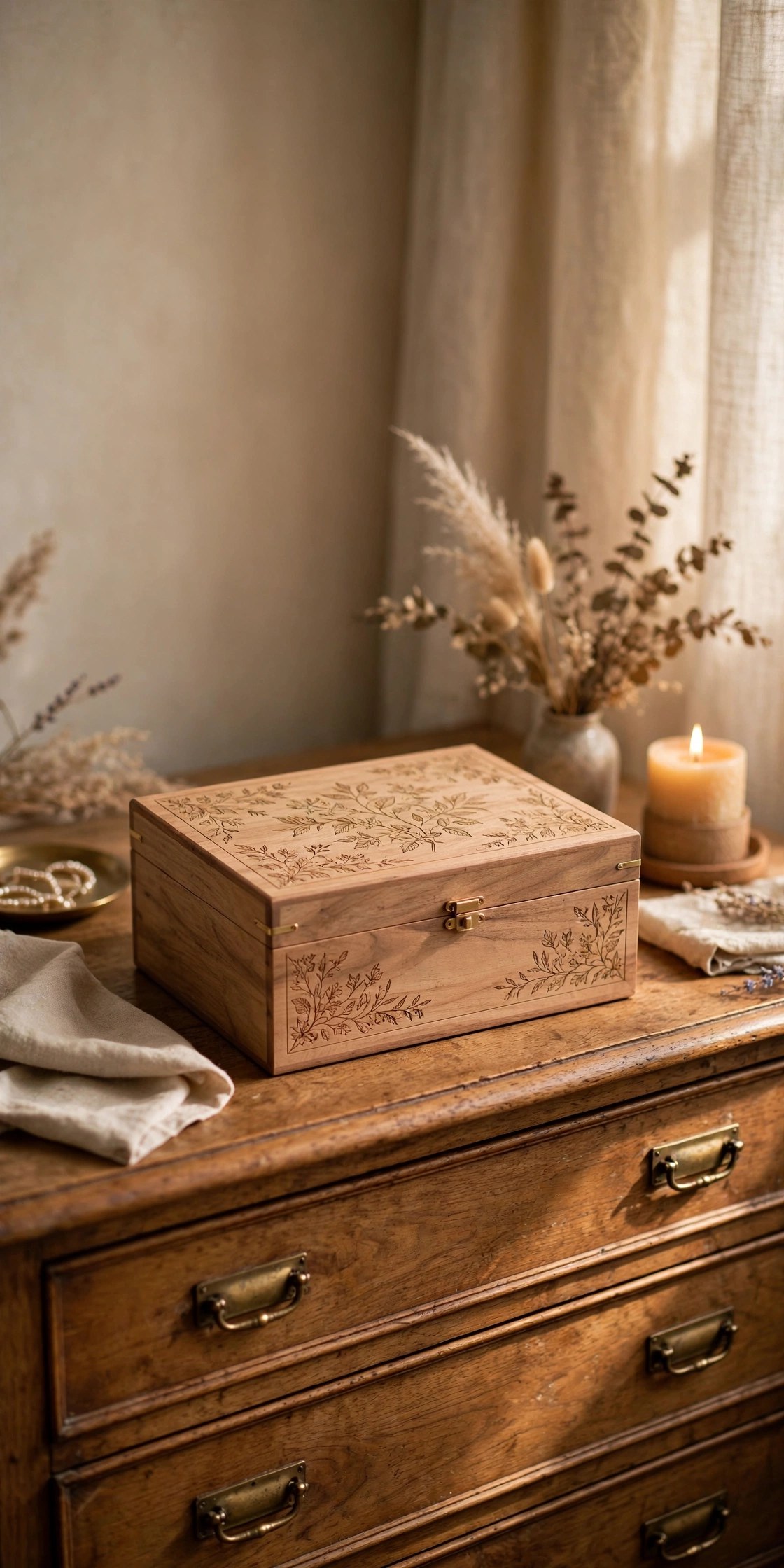 Elegant keepsake box with mother of the year engraving, Mothers Day gift for mom