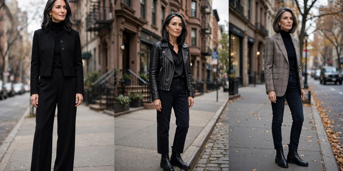 New York style for women over 50: 12 sleek city looks collage