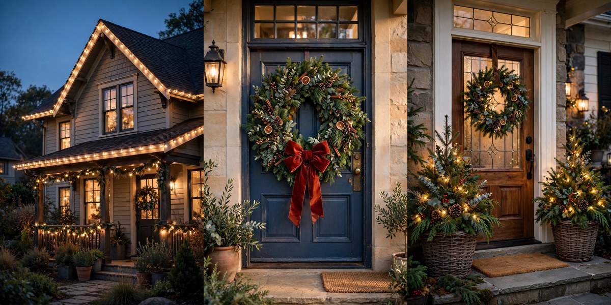 24 Outdoor Christmas Decorations for a Magical Home Exterior