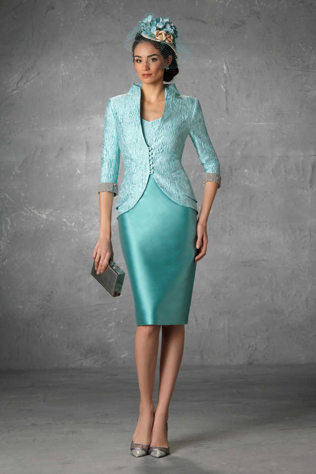 Emerald Sheath Dress + Matching Jacket - outfit idea for women over 50